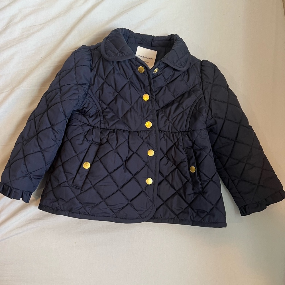 Janie and Jack Girls Quilted Jacket